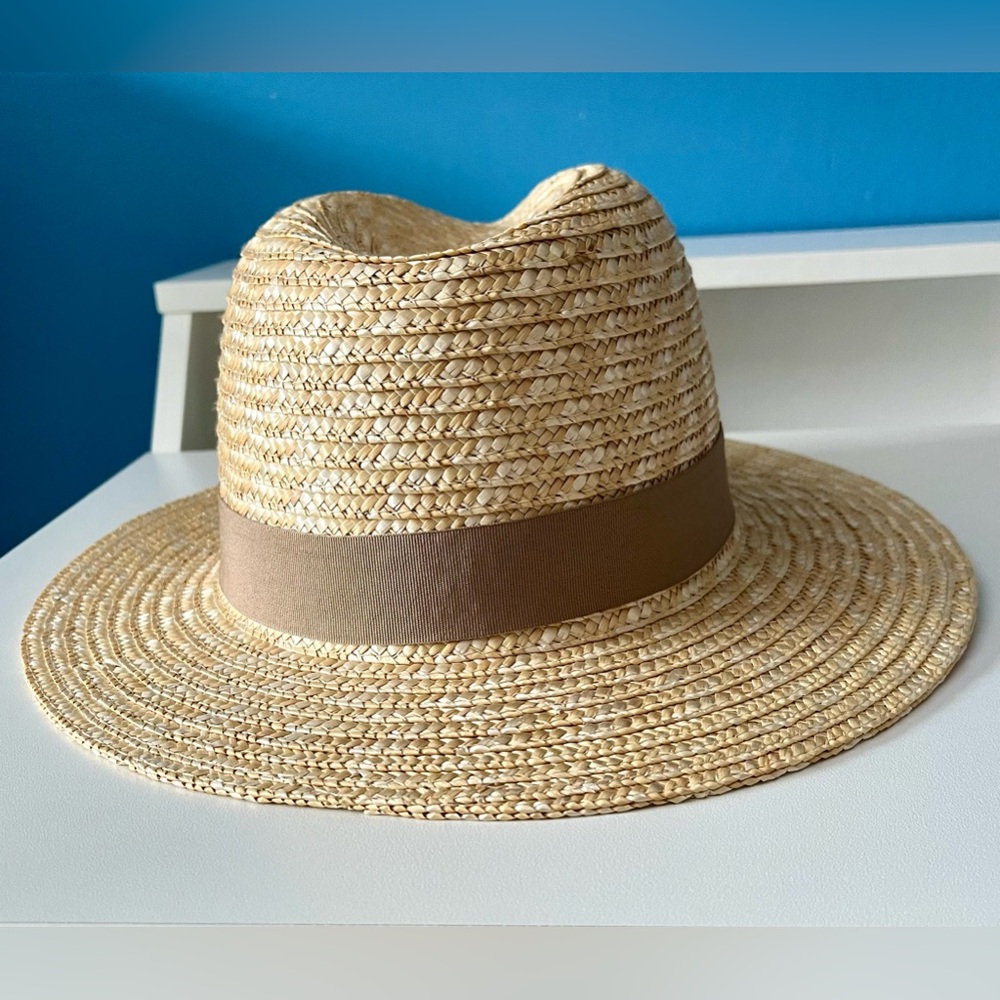 Pink Lily Straw Fedora - Picture 4 of 7